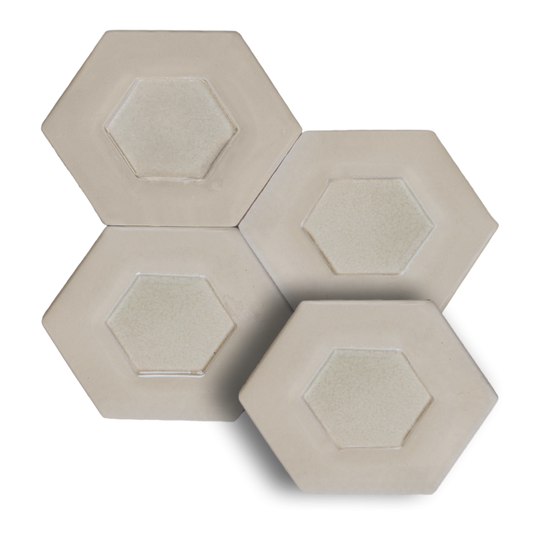 Soci Tile - Dual Hexagon - Ivory
