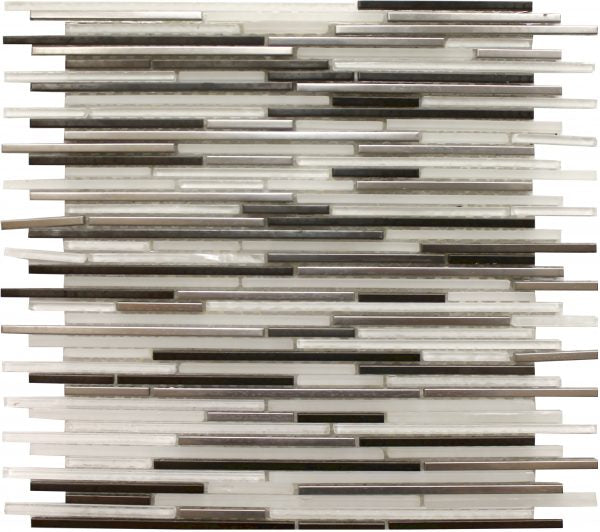 Soci Tile - Sticks - 12" x 12" Glass Mosaic -  Soho