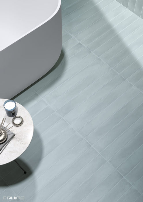 Equipe - Stonella Collection - 3 in. x 24 in. Tile - Atlantic floor installation