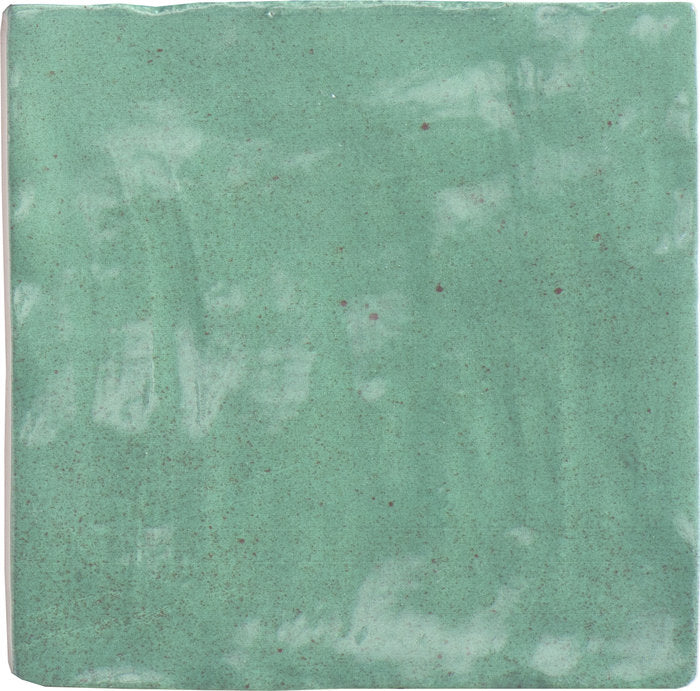 Specialty Tile - Fez - 4&quot; x 4&quot; - Ceramic Wall Tile - Matte - Green