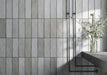 Specialty Tile - Fez - 3" x 8" - Ceramic Wall Tile - Matte - Grey Installed