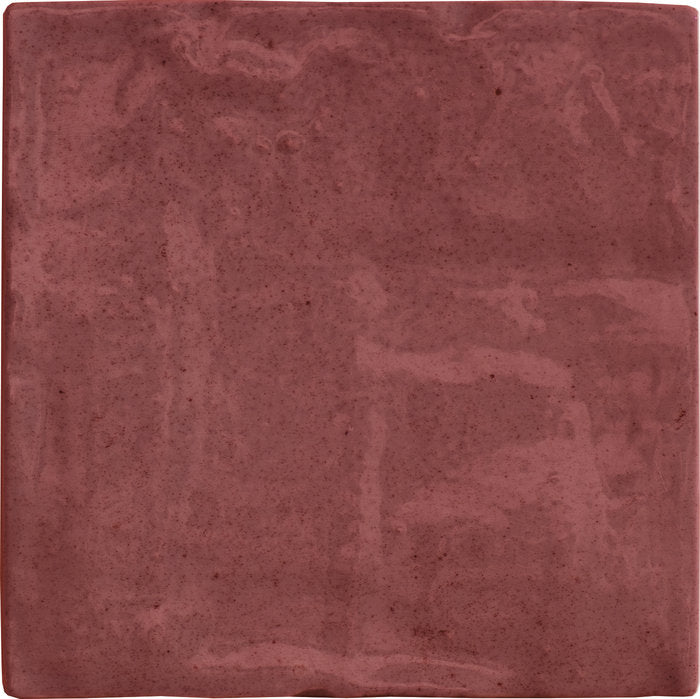 Specialty Tile - Fez - 4&quot; x 4&quot; - Ceramic Wall Tile - Matte - Red