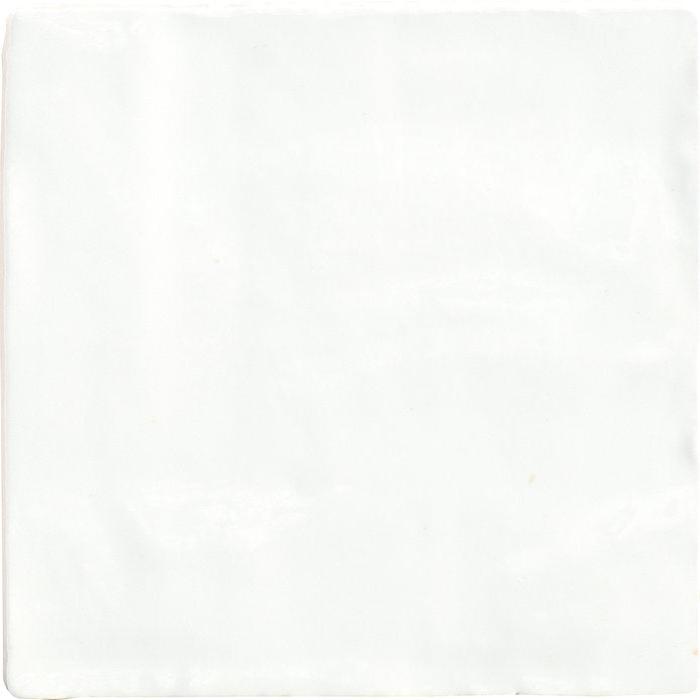 Specialty Tile - Fez - 4&quot; x 4&quot; - Ceramic Wall Tile - Glossy - White