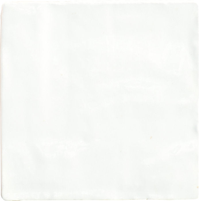 Specialty Tile - Fez - 4&quot; x 4&quot; - Ceramic Wall Tile - Matte - White