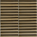 Lungarno - Stratum - 1 in. x 6 in. Concave Matte Porcelain Mosaic - Burnished Brass