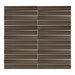 Lungarno - Stratum - 1 in. x 6 in. Concave Matte Porcelain Mosaic - Antique Pewter