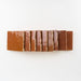 Lungarno - Zellige Bespoke - 4" x 4" Glossy Terracotta Tile - Sundried Clay Stacked