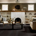 Shaw - Albright Oak 5" Hardwood SW582 - Charcoal Living Room Install