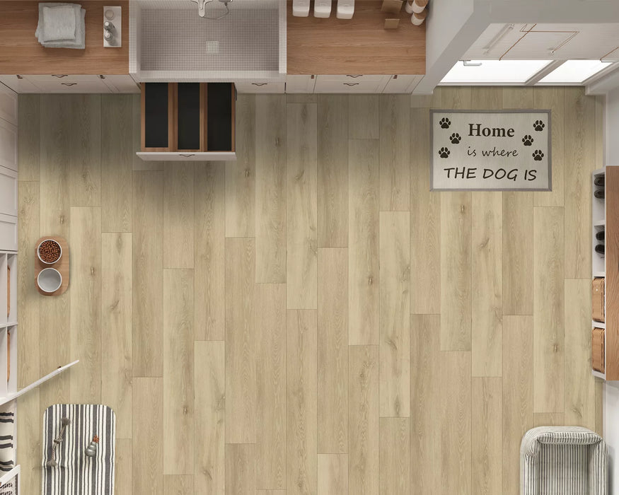 LW Flooring - Lakeview 7" x 48" Rigid Core Vinyl - Sandpoint Top View