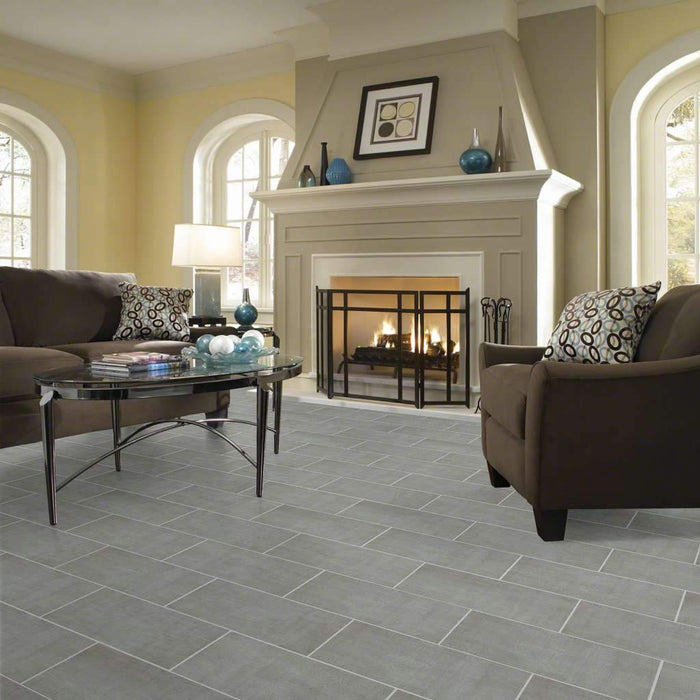 Shaw Floors - Tessuto Porcelain Tile - Grigio Lifestyle