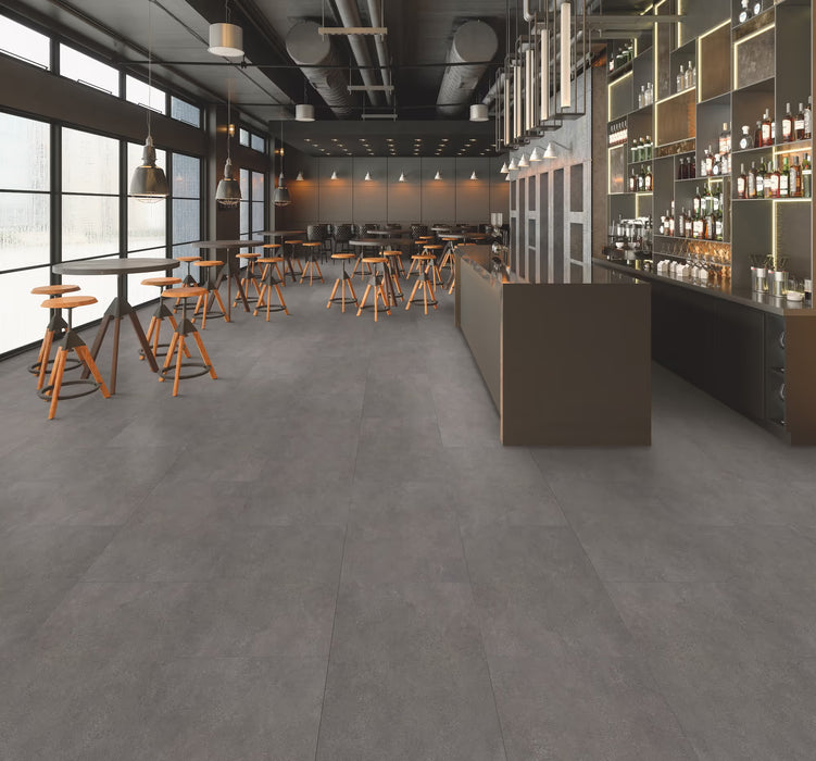Happy Feet - Quarry Tile LVT - Slate HF1304 Room scene