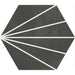 Soci Tile - Aura Decor Hexagon 9" x 10" Porcelain Tile - Black