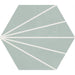 Soci Tile - Aura Decor Hexagon 9" x 10" Porcelain Tile - Peridot
