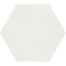 Soci Tile - Aura Hexagon 9" x 10" Porcelain Tile - White