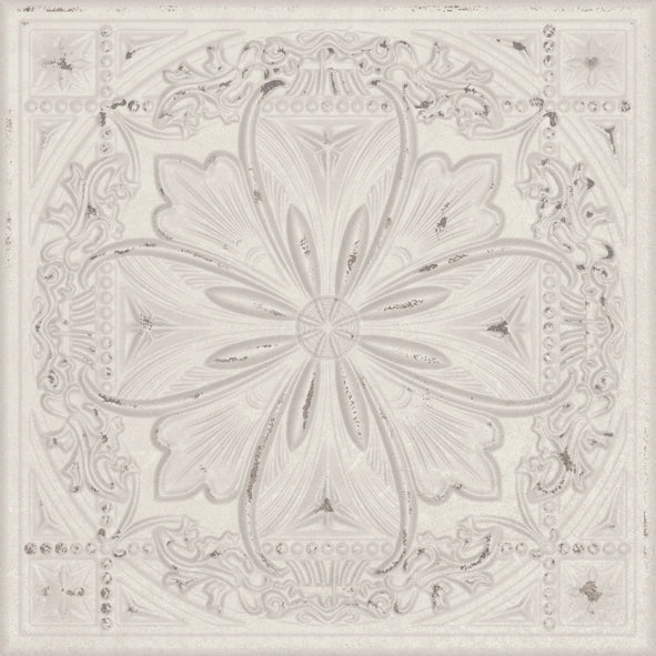 Soci Tile - Gatsby 8" x 8" - White Tin