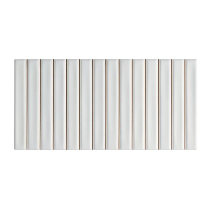 Arizona Tile - Spark Bars 5x10 Matte Ceramic Mosaic - White