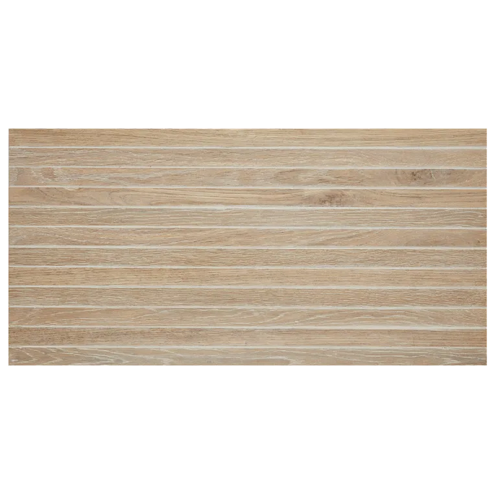 Arizona Tile - Bio Attitude 1" x 24" Straight Stack Mesh Porcelain Tile - Amber