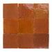 Lungarno - Zellige Bespoke - 4" x 4" Glossy Terracotta Tile - Sundried Clay