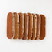 Lungarno - Zellige Bespoke - 2 " x 6" Ovals Glossy Terracotta Tile - Sundried Clay Stacked View
