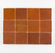 Lungarno - Zellige Bespoke - 4" x 4" Glossy Terracotta Tile - Sundried Clay Panel View