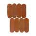 Lungarno - Zellige Bespoke - 2 " x 6" Ovals Glossy Terracotta Tile - Sundried Clay