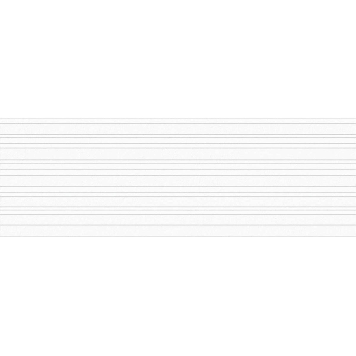 Tamiami - Absolute 16&quot; x 47&quot; Rectified White Body Tile - Shade Blanco