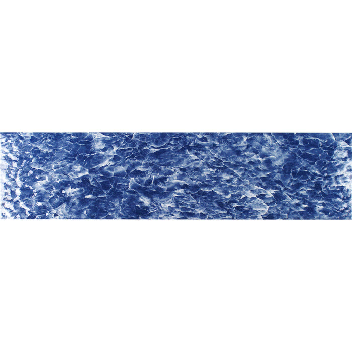 Tesoro - Alps Series - 6 in. x 24 in. Glossy Porcelain Tile - Cobalt