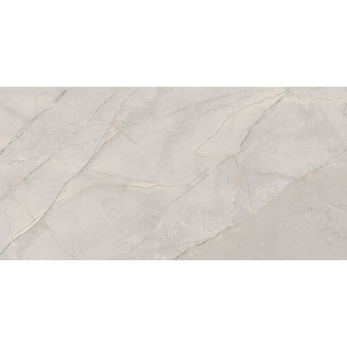 Tesoro - Delray II - 12 in. x 24 in. Polished Rectified Porcelain Tile - Linen