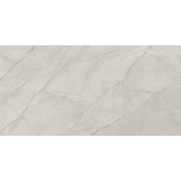 Tesoro - Delray II - 12 in. x 24 in. Polished Rectified Porcelain Tile - Linen