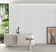 Tesoro - Icon Collection - 12 in. x 36 in. Ceramic Matte Wall Tile - Creta White Installed 2