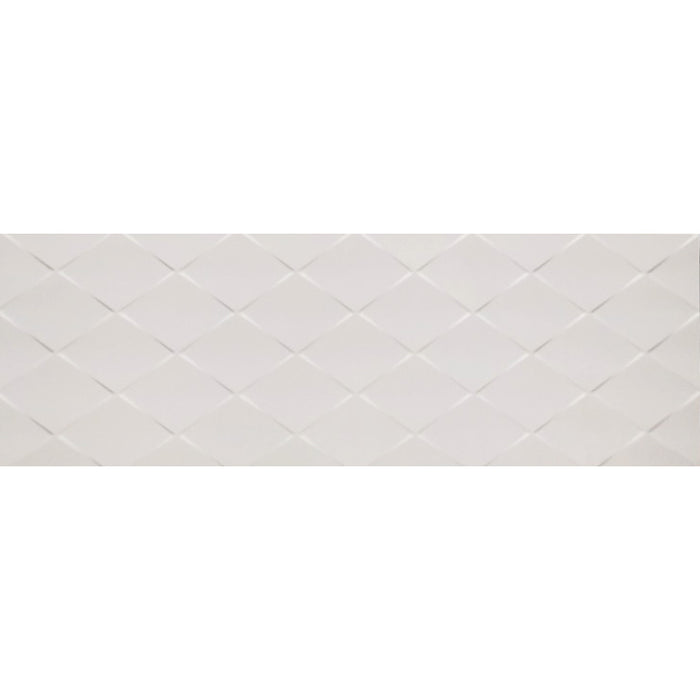 Tesoro - Icon Collection - 12 in. x 36 in. Ceramic Matte Wall Tile - Snow