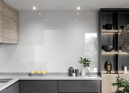 Tesoro - Icon Collection - 12 in. x 36 in. Ceramic Matte Wall Tile - Superwhite Plain Room Scene