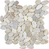 See Tesoro Decorative Collection - Ocean Stone Mosaics - Ivory Sliced