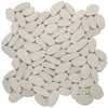 See Tesoro Decorative Collection - Ocean Stone Mosaics - White Sliced