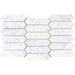 Tesoro - Venatino Goia Series - 12.5 in. x 7.5 in. Stone Mosaic - Clawed Picket