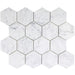 Tesoro - Venatino Goia Series - 3 in. Satin Hexagon Stone Mosaic