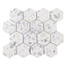 Tesoro - Venice Series - 3 in. Stone Mosaic - Hexagon Blue Terrazzo