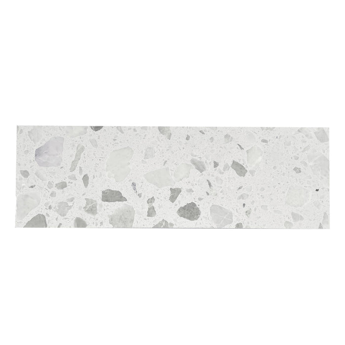 Tesoro - Venice Collection - 3 in. x 9 in. Stone Tile - Blue Terrazzo