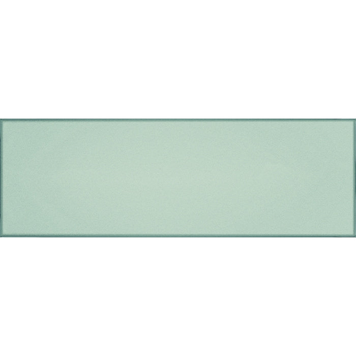 Tesoro - Vetri Series - 8 in. x 24 in. Glossy Porcelain Tile - Acqua
