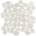 Tesoro - Beach Stones Collection - Sliced Pebble Mosaic - Ivory
