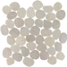 Tesoro - Beach Stones Collection - Sliced Pebble Mosaic - Tan