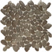 Tesoro - Liquid Rocks Series - Glass Pebble Mosaic - River Brown