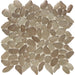 Tesoro - Liquid Rocks Series - Glass Pebble Mosaic - Sandy Beige