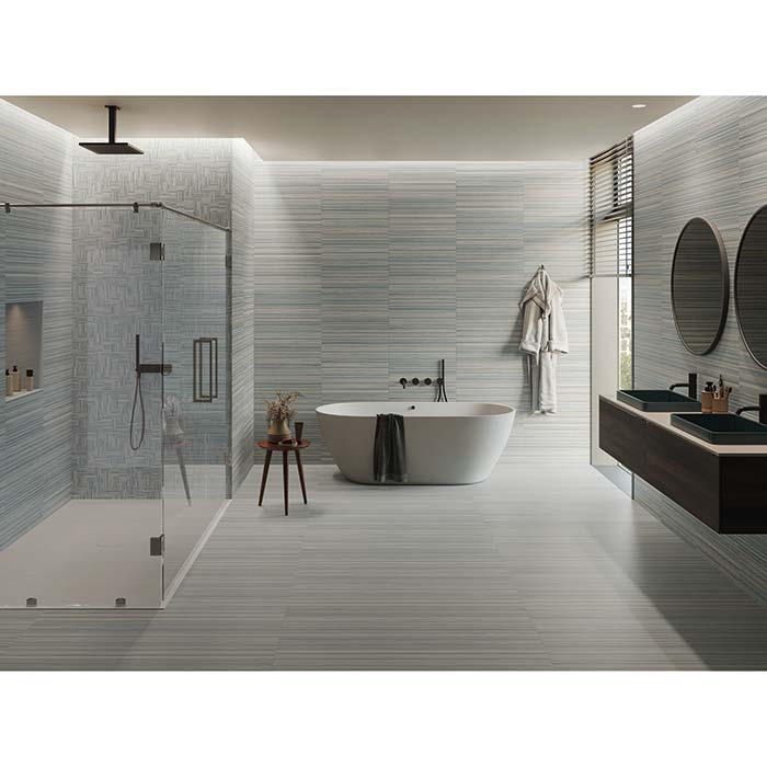 Tesoro - Oasis Series - 11.75 in. x 11.75 in. Porcelain Mosaic - Blue
