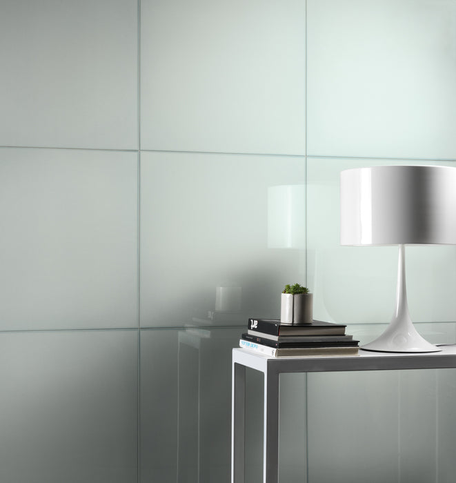 Tesoro - Vetri Series - 24 in. x 24 in. Glossy Porcelain Tile - Naturale Installed