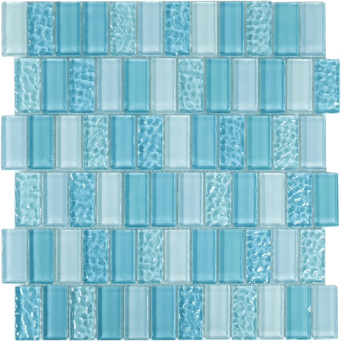 Tesoro - Watercraft Series - 11.75 in. x 11.75 in. Glass Mosaic - Sea Breeze