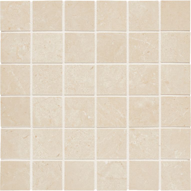 Arizona Tile - Themar Series - 2&quot; x 2&quot; Rectified Polished Porcelain Mosaic - Crema Marfil