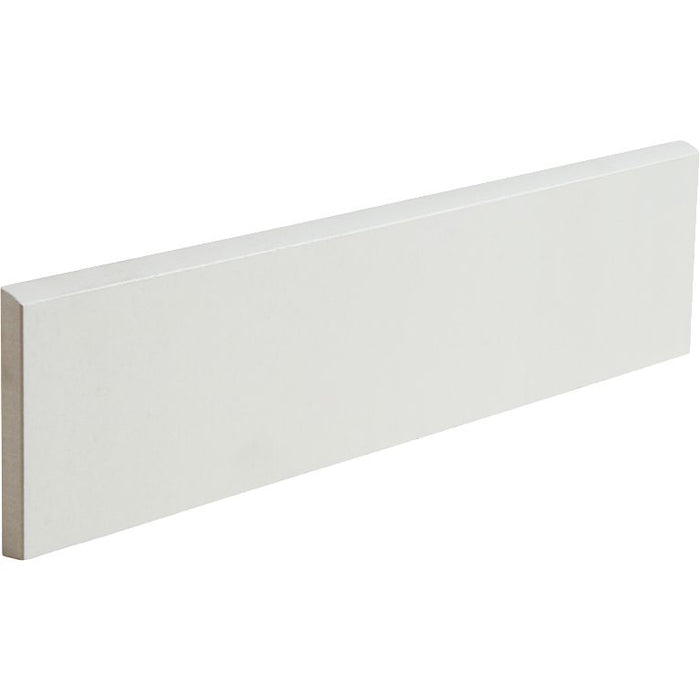 Arizona Tile - Themar Series - 3" x 12" Rectified Matte Porcelain Trim - Bianco Lasa