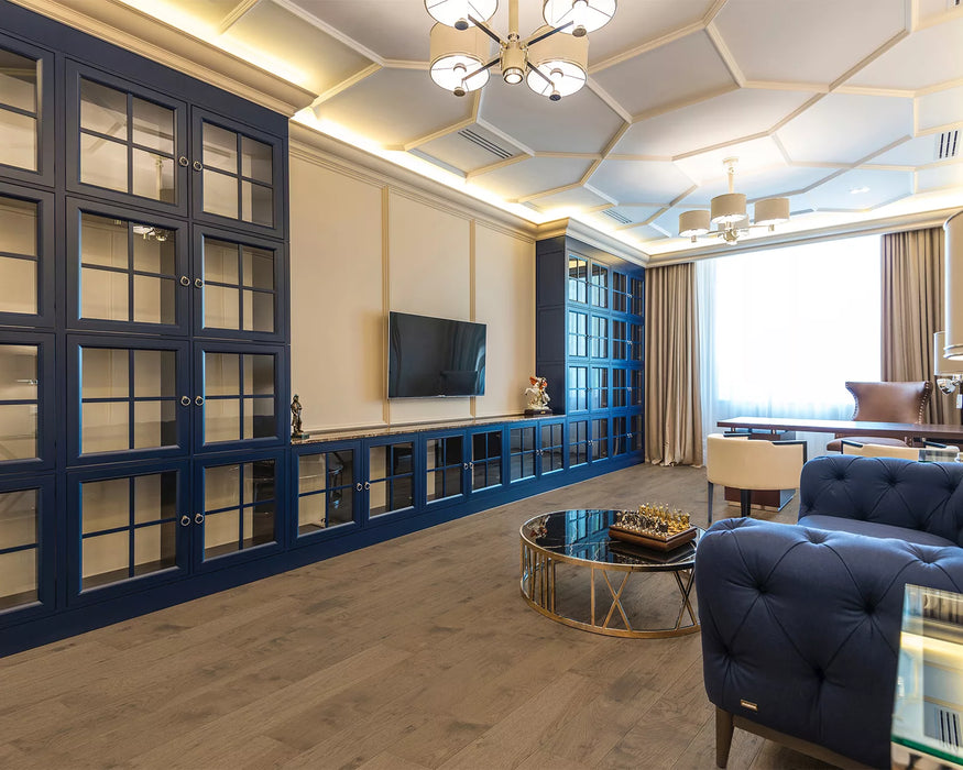 LW Flooring - Traditions - 5" x 47 1/4" RL - American Hickory Engineered Hardwood - Toasted Almond Room Scene