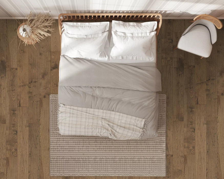 LW Flooring - Traditions - 5" x 47 1/4" RL - American Hickory Engineered Hardwood - Toasted Almond Top View